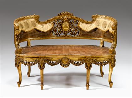 Louis XV style giltwood cane and 4ca7a