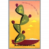 ADRIATICA Travel Advertising Poster.