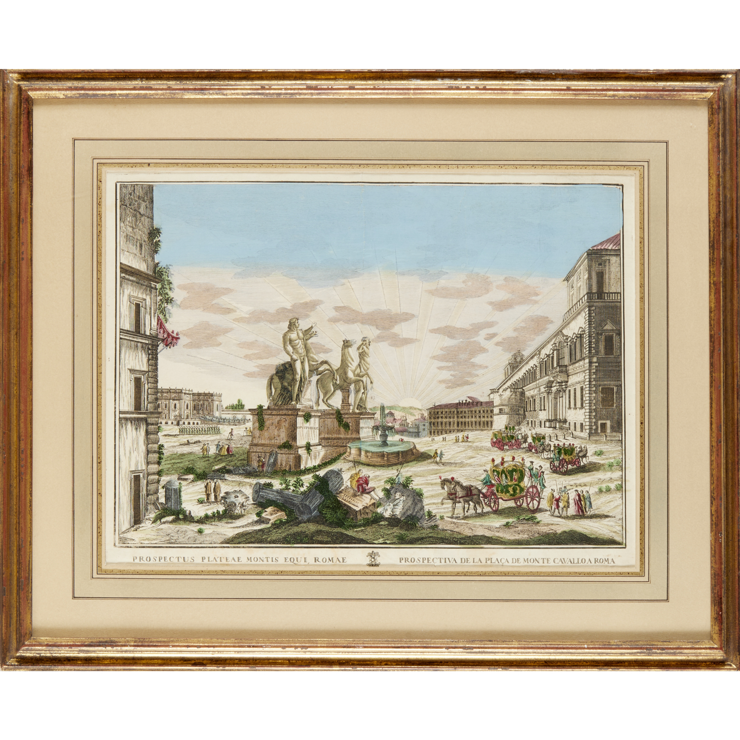 PIRANESI (AFTER), HAND-COLORED