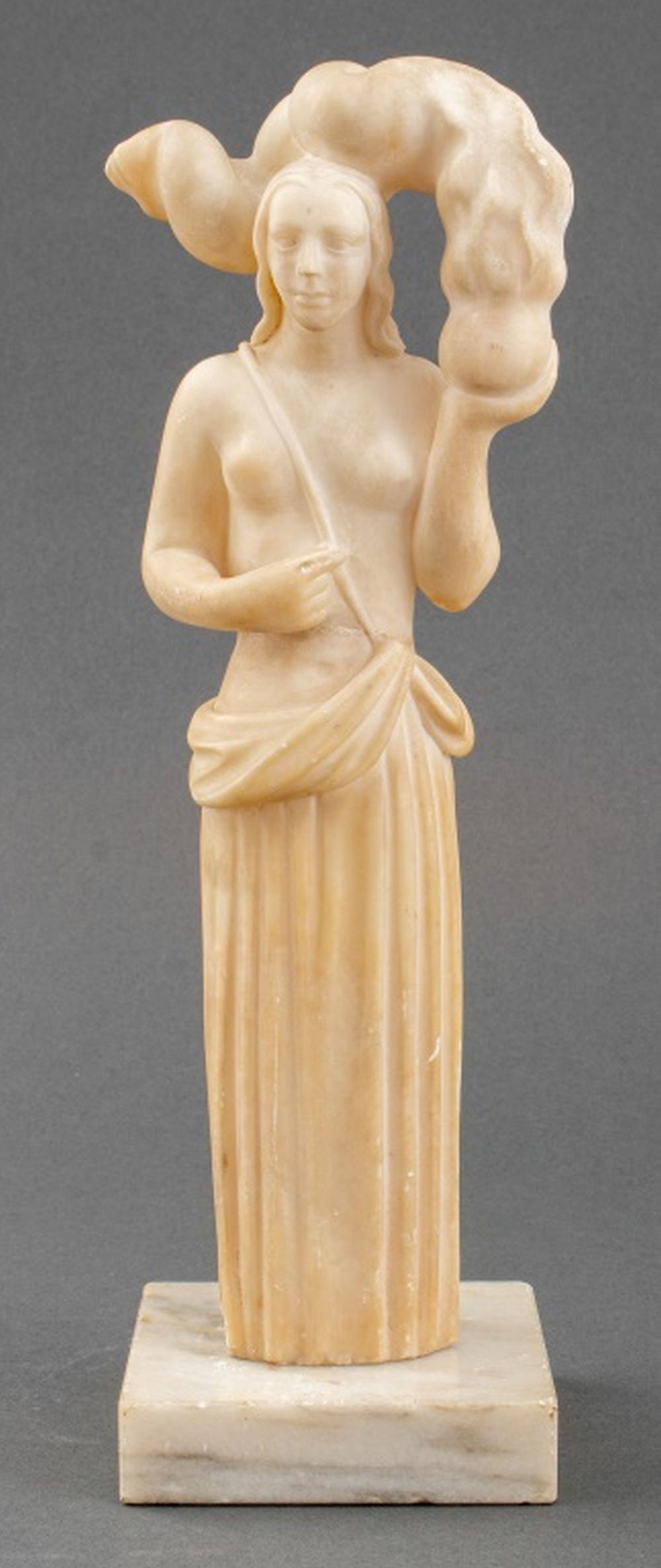 FRENCH ART DECO NUDE WOMAN ALABASTER 2fc930