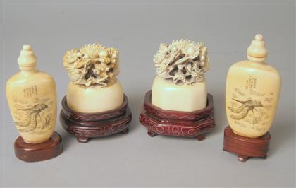Pair of Chinese elephant ivory 4c76d