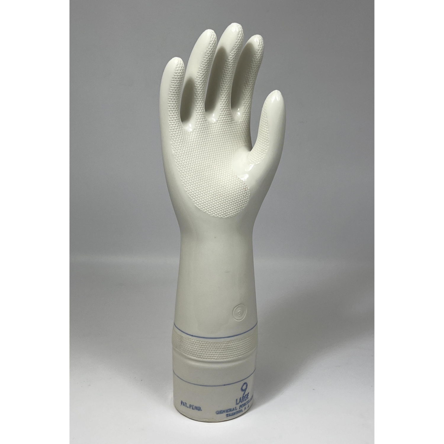 Glazed Porcelain Large Hand Glove