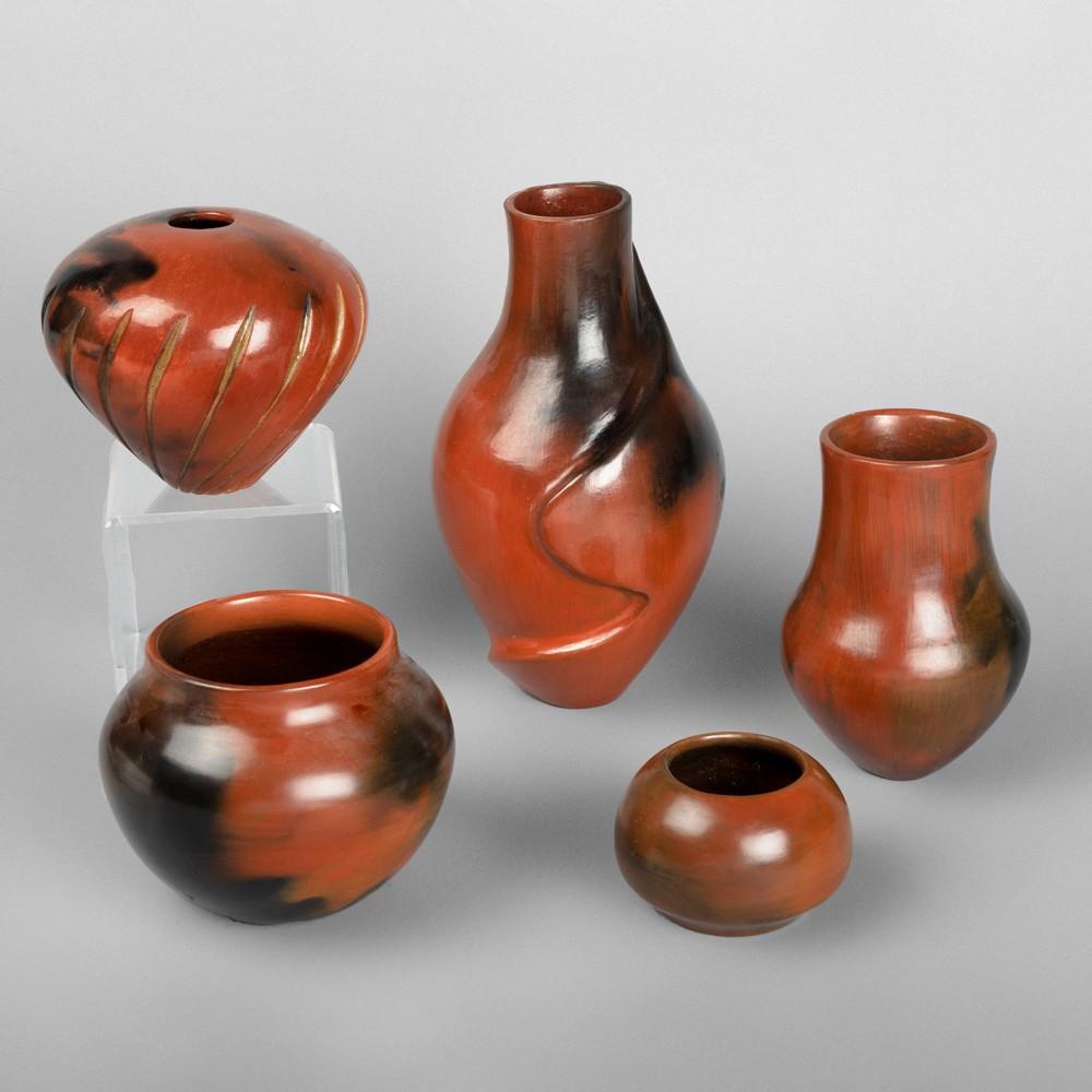 DIN NAVAJO GROUP OF FIVE REDWARE 2fd0b5