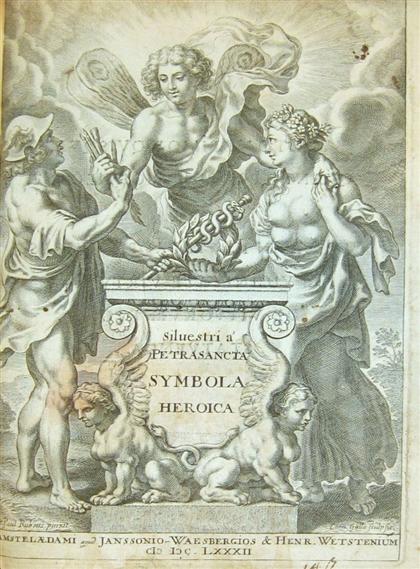 1 vol.  (Emblem Book.) Petra, Sancta,