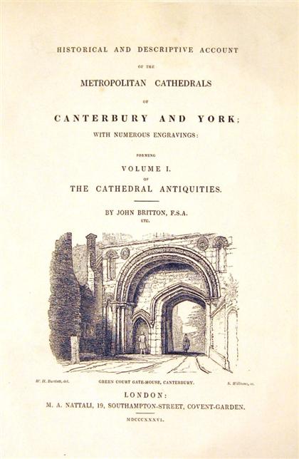 5 vols Britton John Cathedral 4cc74