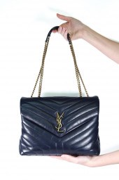 YSL LOULOU BLUE QUILTED LEATHER 2ffff0