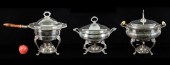 VINTAGE GROUP PLATED CHAFING DISHES 300053