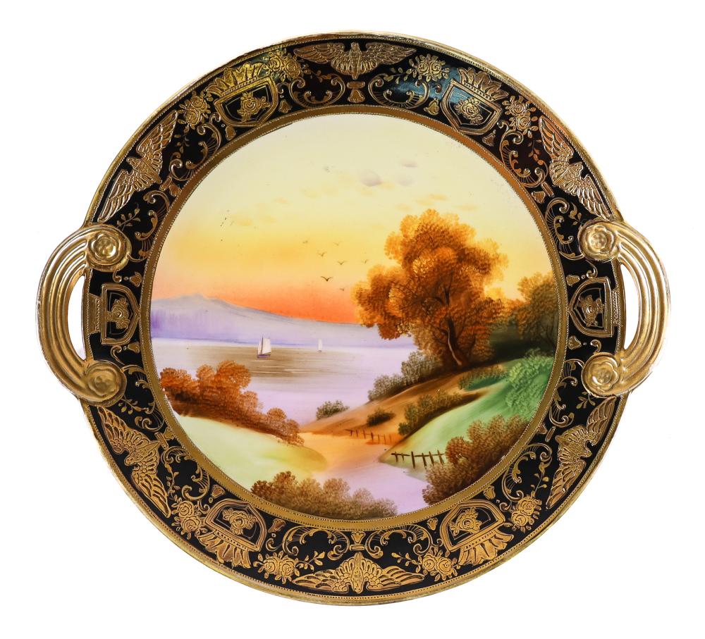 NIPPON HAND PAINTED SCENIC PORCELAIN 3000a9