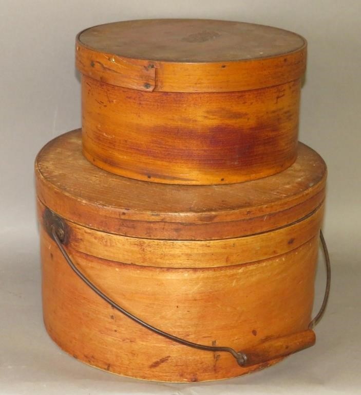 2 BENTWOOD BOXESca. 1880-1920;