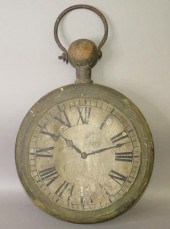 EARLY WOODEN HANGING POCKET WATCH TRADE