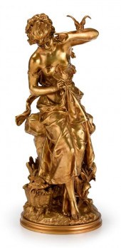 French gilt bronze figure of a 4ce0d