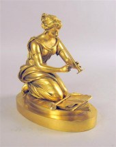 French gilt bronze figure emblematic 4ce4c