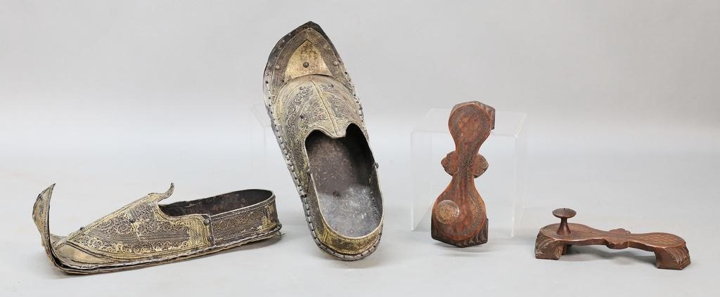 TWO PAIRS OF NEAR EASTERN SHOESTwo 2fe9ad