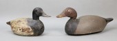 2 WOOD CARVED DUCK DECOYS2 carved wood