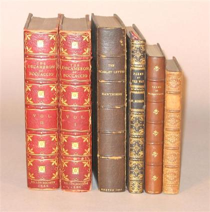6 vols.  Leather Bindings - Belles-Lettres: