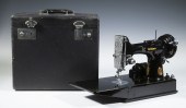 CASED SINGER FEATHERWEIGHT SEWING MACHINE