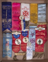 G.A.R. RIBBON & BADGE COLLECTION (14)