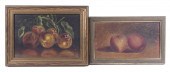 STILL LIFE PAINTINGS OF APPLES Lot of
