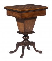 VICTORIAN INLAID SEWING STAND GAMING 302454