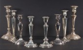 (4 PRS) SILVER CANDLESTICKS Lot of (4)