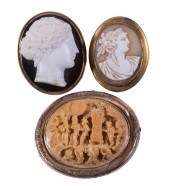 VICTORIAN CAMEO BROOCHES Lot of 302827