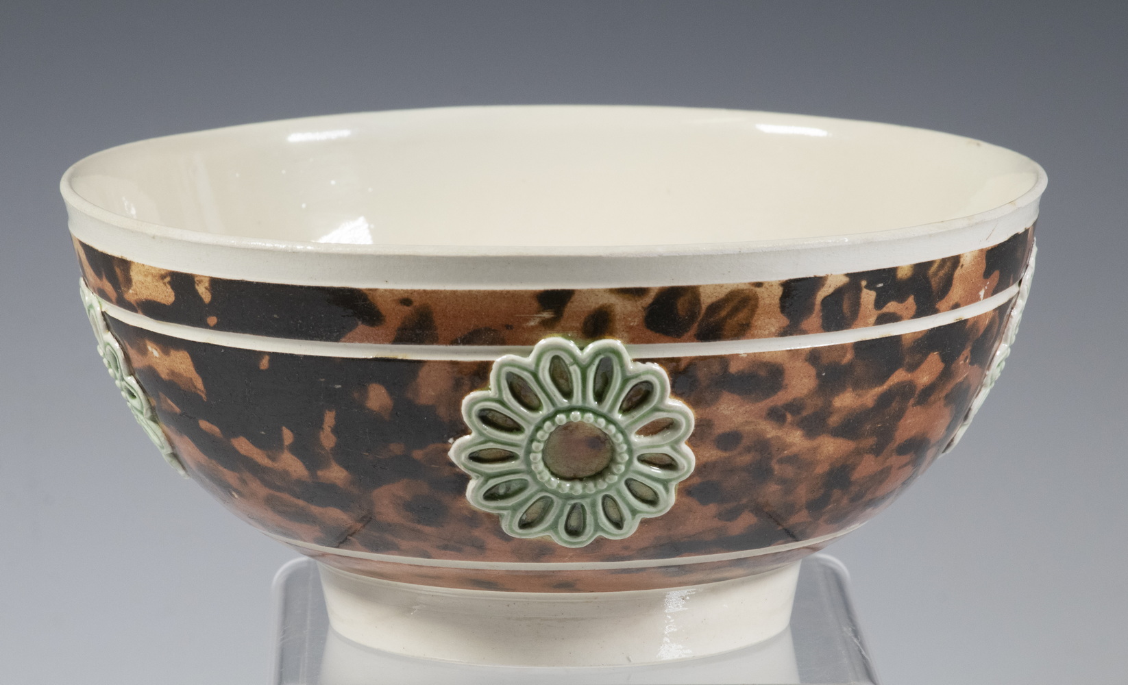 MARBLED MOCHA WARE BOWL Late 18th 302a0b