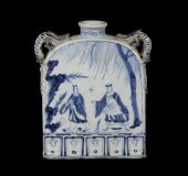 CHINESE BLUE & WHITE FLASK   302af5