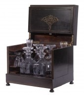ROSEWOOD CASED TANTALUS SET Early 20th