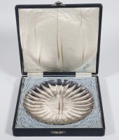 CASED JAPANESE SILVER DISH Early 302dfe
