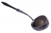 RUSSIAN SILVER MOUNTED COCONUT LADLE