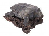 CARVED HARDSTONE TURTLE Chinese 302f2e