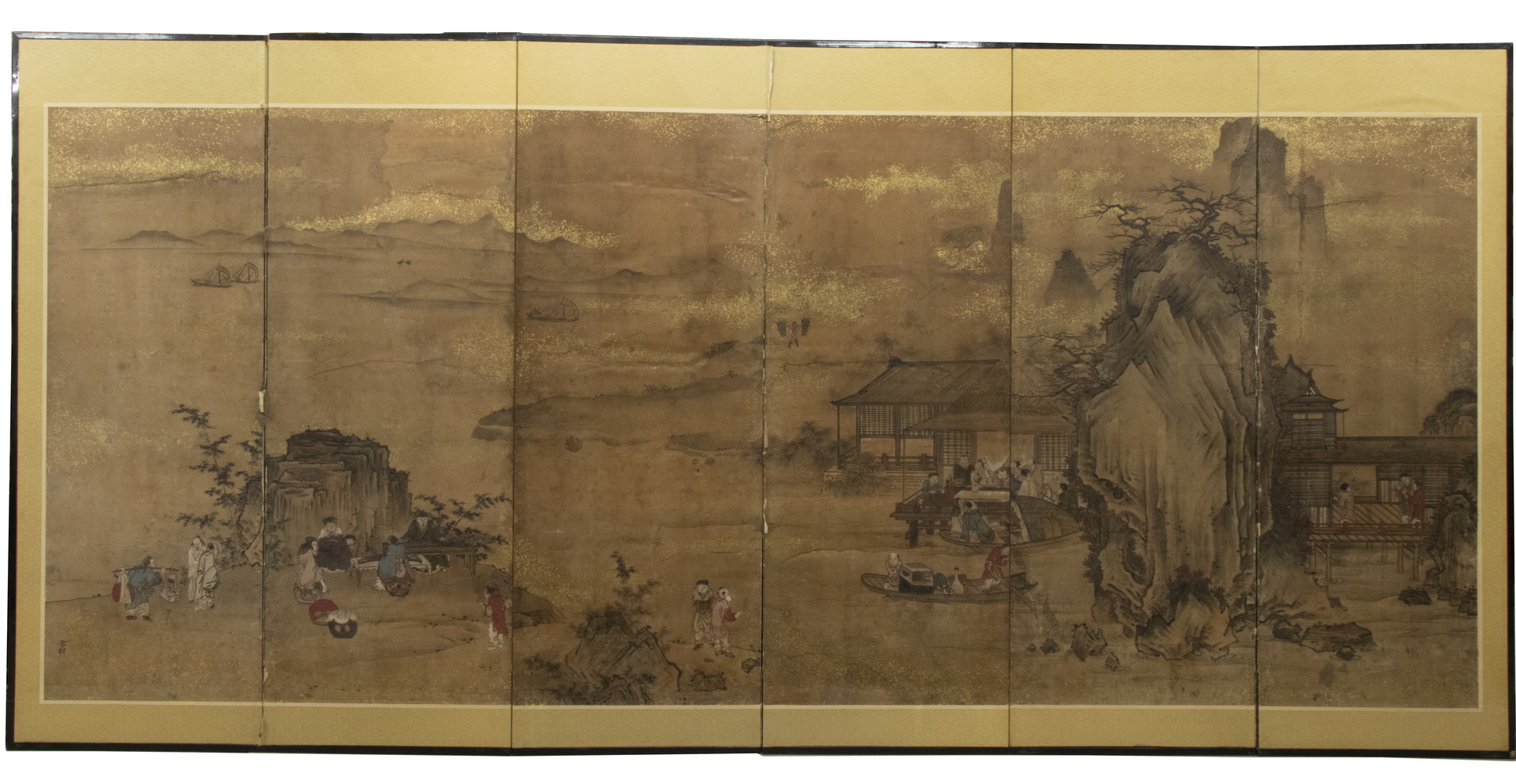 EARLY 18TH C CHINESE FOLDING SCREEN 302f43