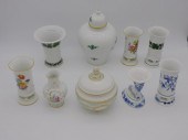  9 PIECES OF MEISSEN KPM AND 30326e