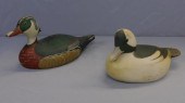 (2) CARVED AND PAINTED WOODEN DECOYS.