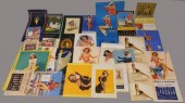 (28) PINUP CALENDARS AND POSTERS, CA.1920s-1930s,