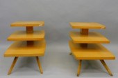 PAIR OF THREE TIERED END TABLES  3037a4