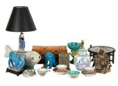 COLLECTION OF ASSORTED CHINESE GARNITUREScomprising