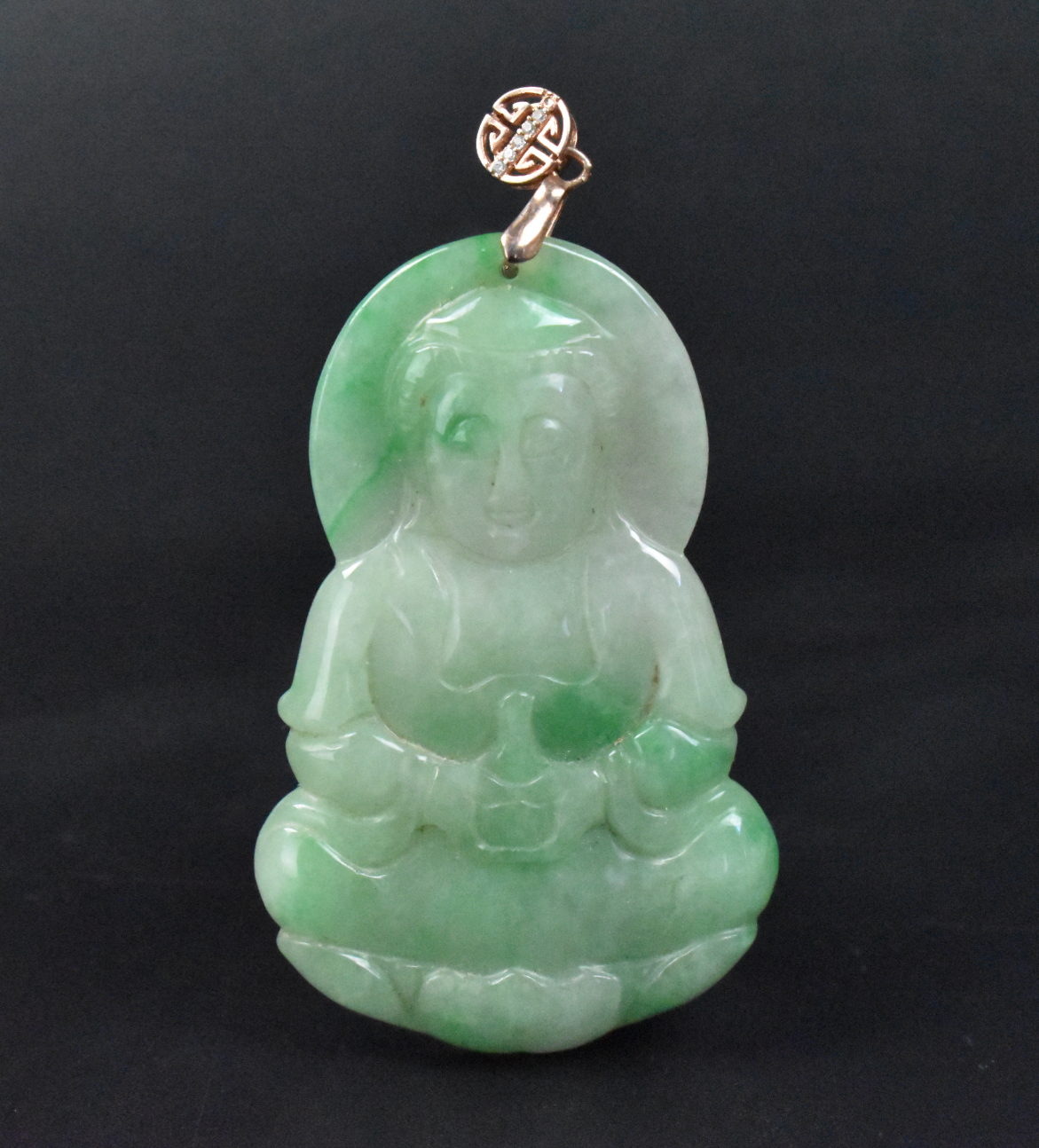 CHINESE JADEITE CARVED GUANYIN 301586