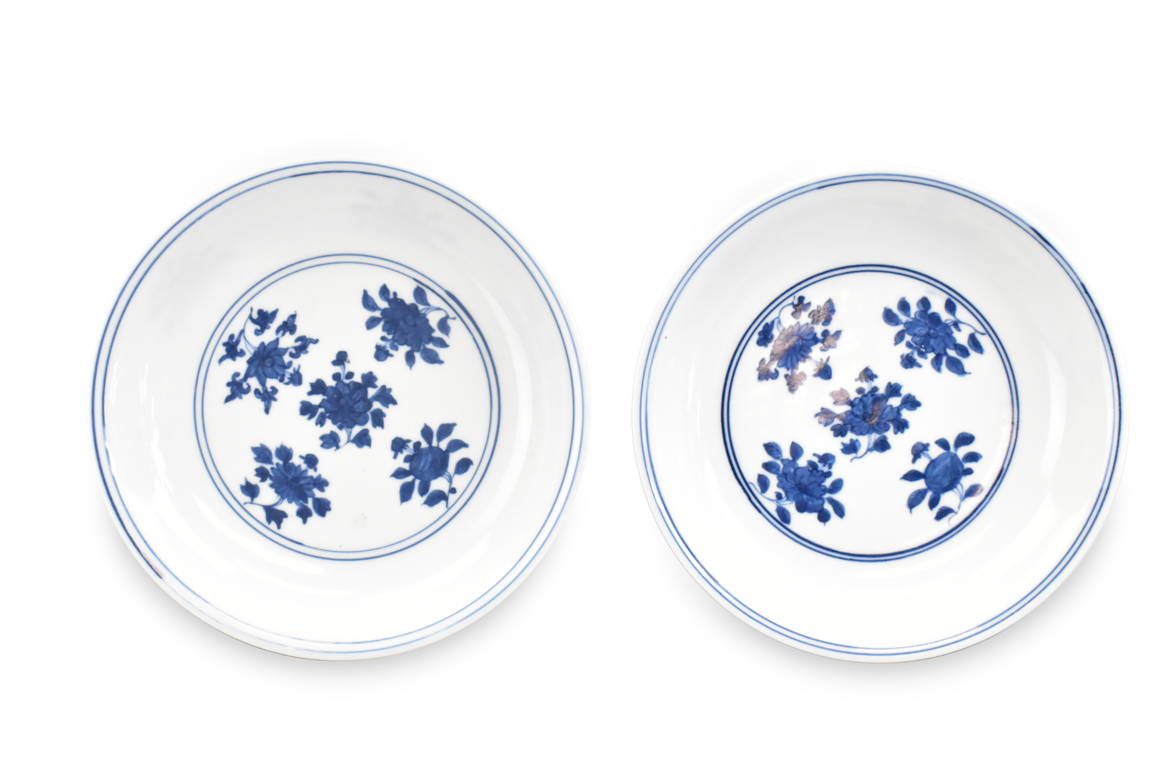 PAIR OF CHINESE BLUE WHITE PLATE  301793