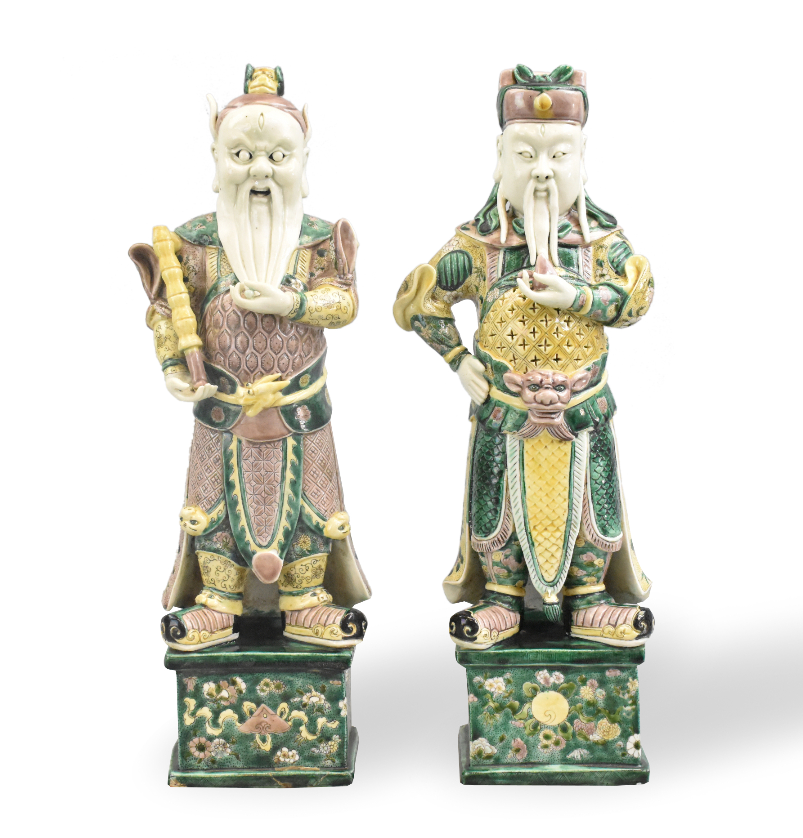 PAIR OF CHINESE GUARDIAN FIGURES  3017bb