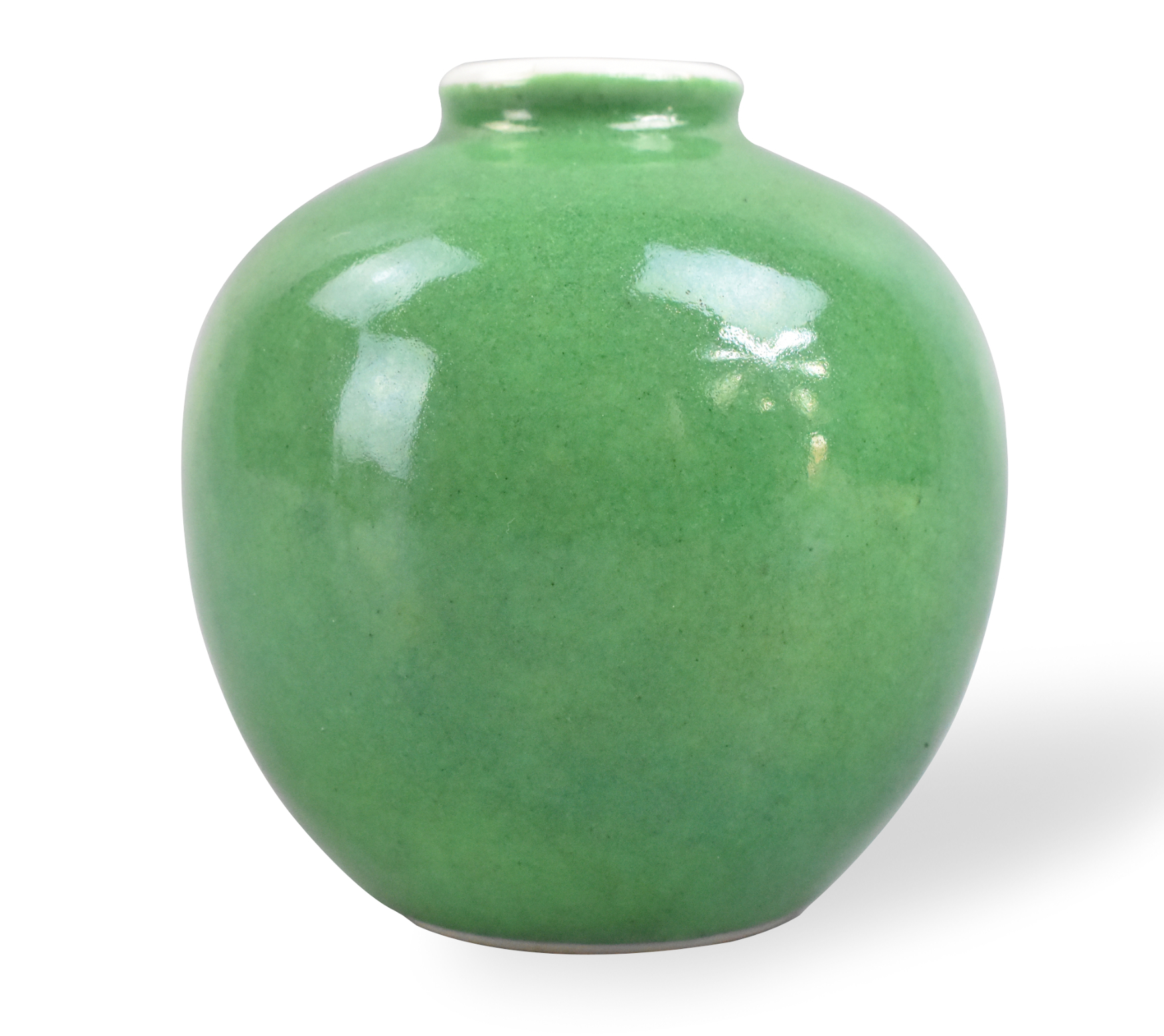 CHINESE GREEN GLAZED WATER COUPE  3017f1