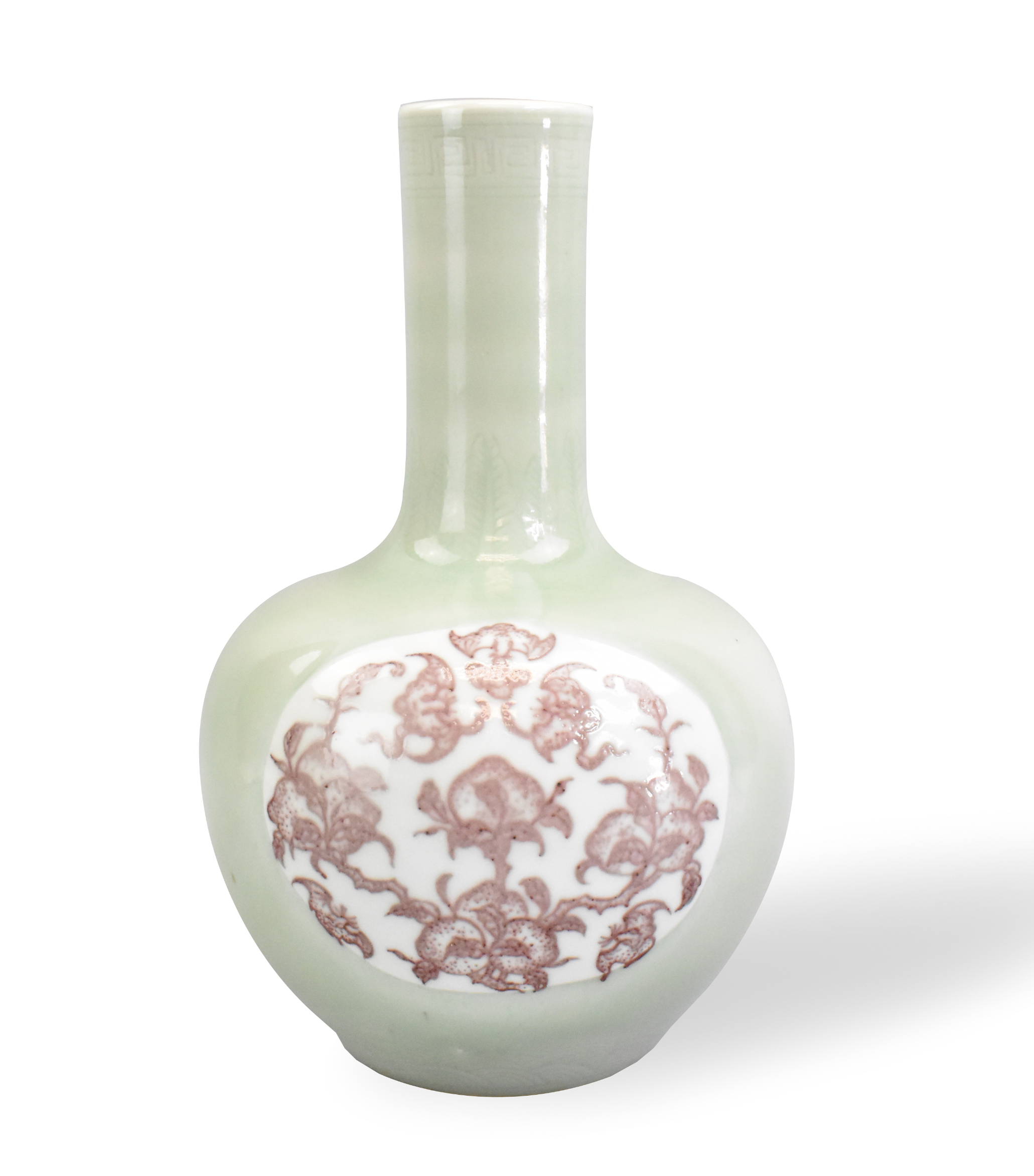 CHINESE CELADON GLAZED COPPER RED 3017f8