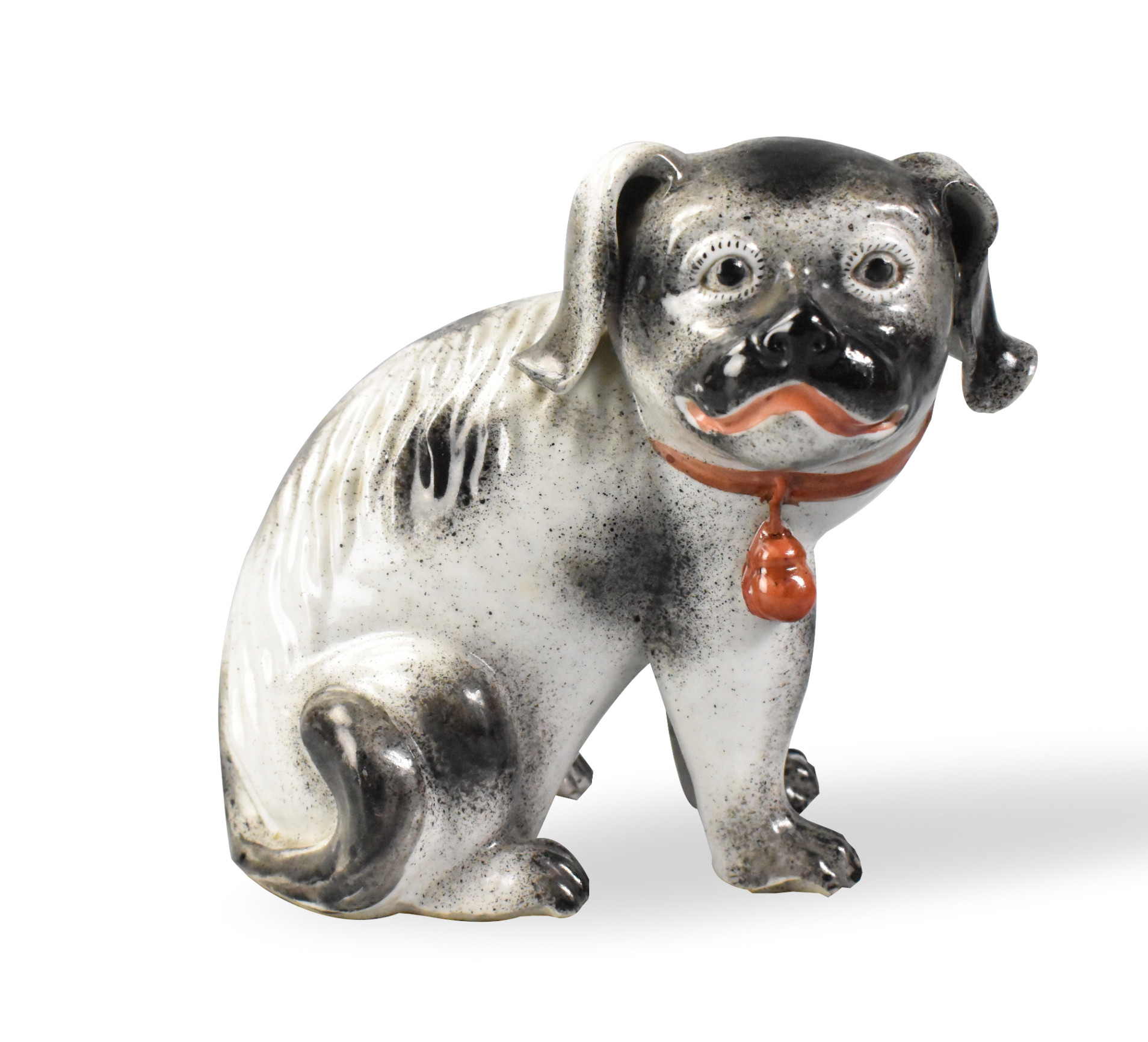 CHINESE GRISAILLE DOG FIGURE ON 301bc9