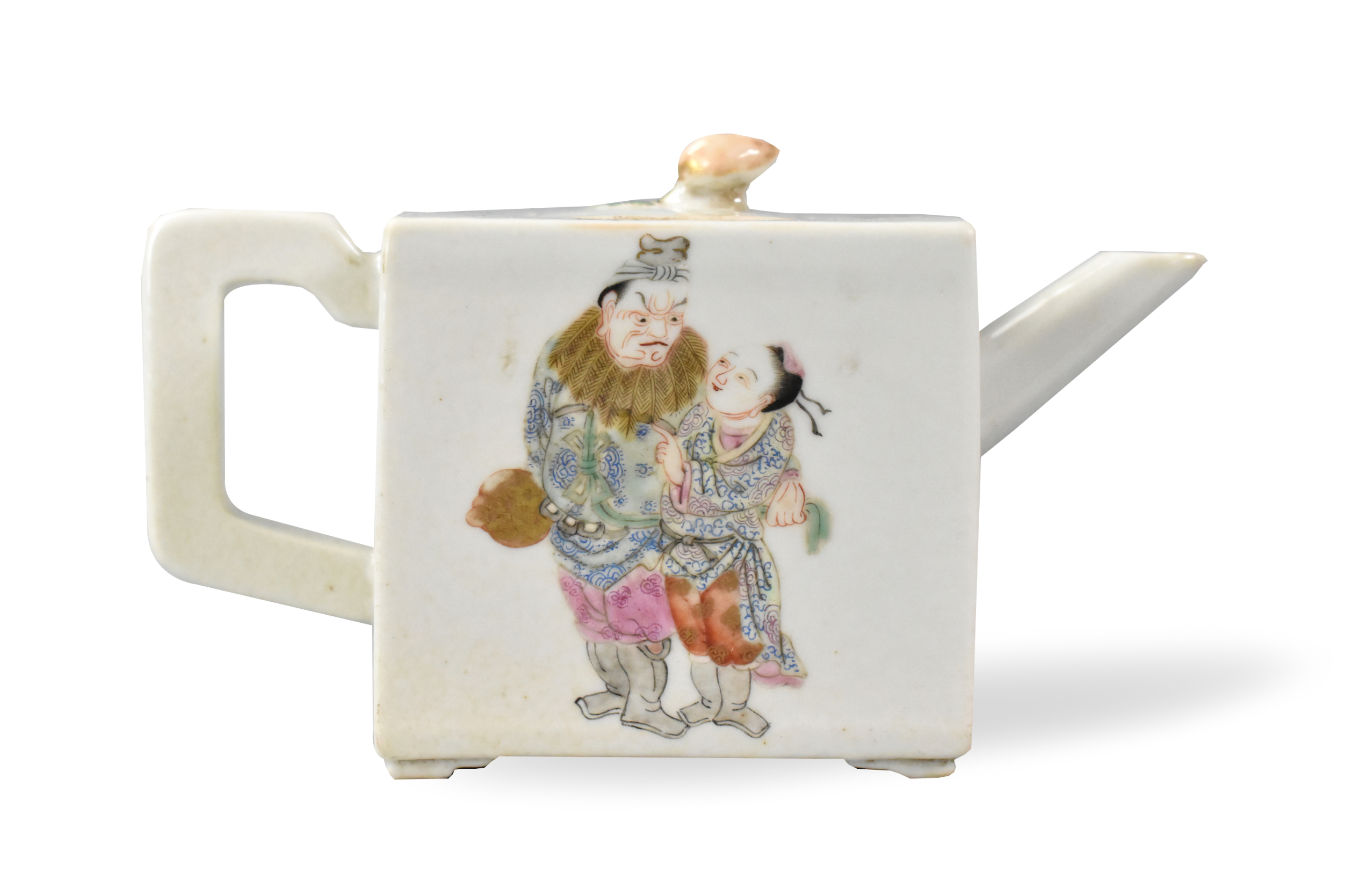 CHINESE FAMILE ROSE SQUARED TEAPOT 301d09