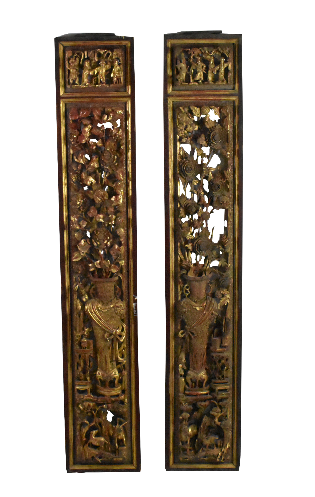 PAIR OF CHINESE LACQUERWARE PANEL  301d2f