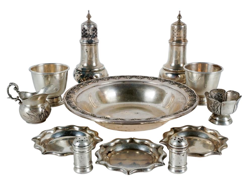 GROUP OF ASSORTED STERLING TABLE