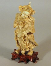 Chinese elephant ivory guardian 4d3f0