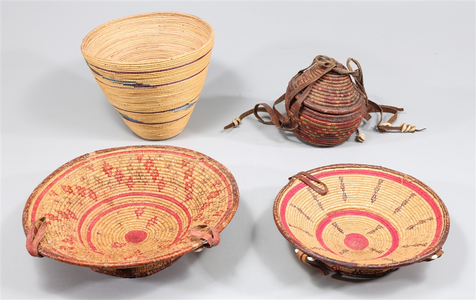 Group of four African basketry 304a2b