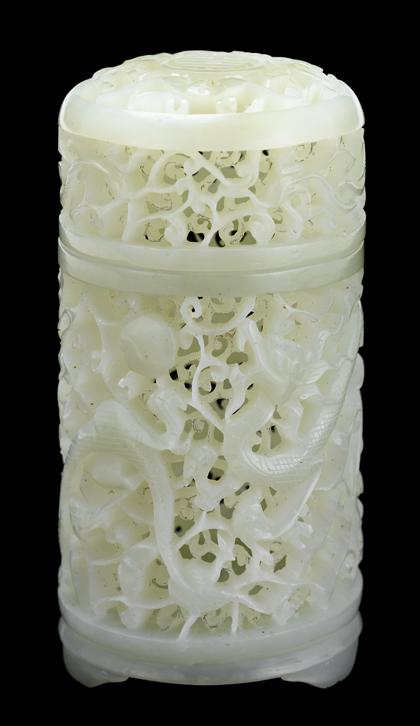 Chinese celadon jade reticulated 4d477
