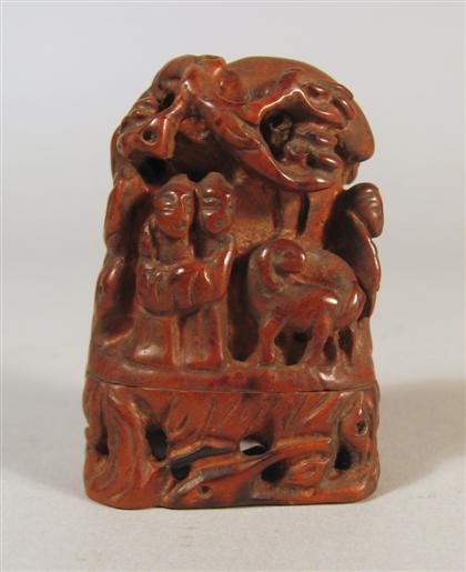 Small Chinese boxwood carving  4d491